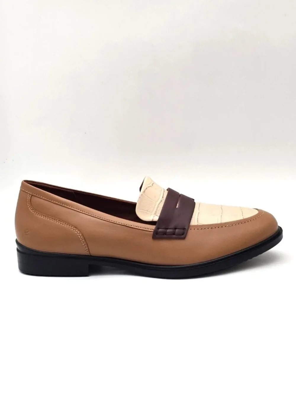 ECCO Dress Classic 15 Leather Cashmere Penny Loafers Women's Size 9-9.5